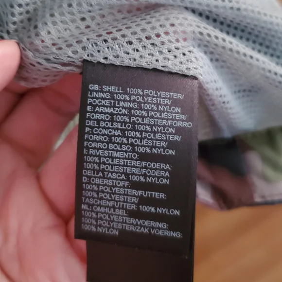 The North Face Kids Camouflage Raincoat - Green and Brown - Picture 7 of 8